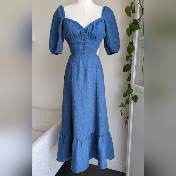 Reformation Maryam Linen Dress - Picture 3 of 11